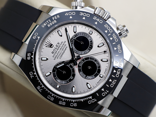 GENTS ROLEX DAYTONA 18ct WHITE GOLD OYSTERFLEX GHOST 116519LN WARRANTY 2017 UK B&P