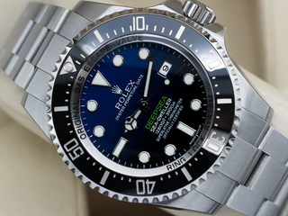 GENTS ROLEX DEEPSEA SEA-DWELLER D-BLUE 116660 JAMES CAMERON STAINLESS STEEL WARRANTY STICKERS 2015 UK B&P