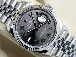 GENTS ROLEX DATEJUST 36mm 126234 STAINLESS STEEL WIMBLEDON DIAL WARRANTY 2025 UK B&P