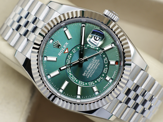 GENTS ROLEX SKY-DWELLER 42mm 336934 STAINLESS STEEL MINT GREEN DIAL NEW MODEL UNWORN STICKERS 2026 UK B&P
