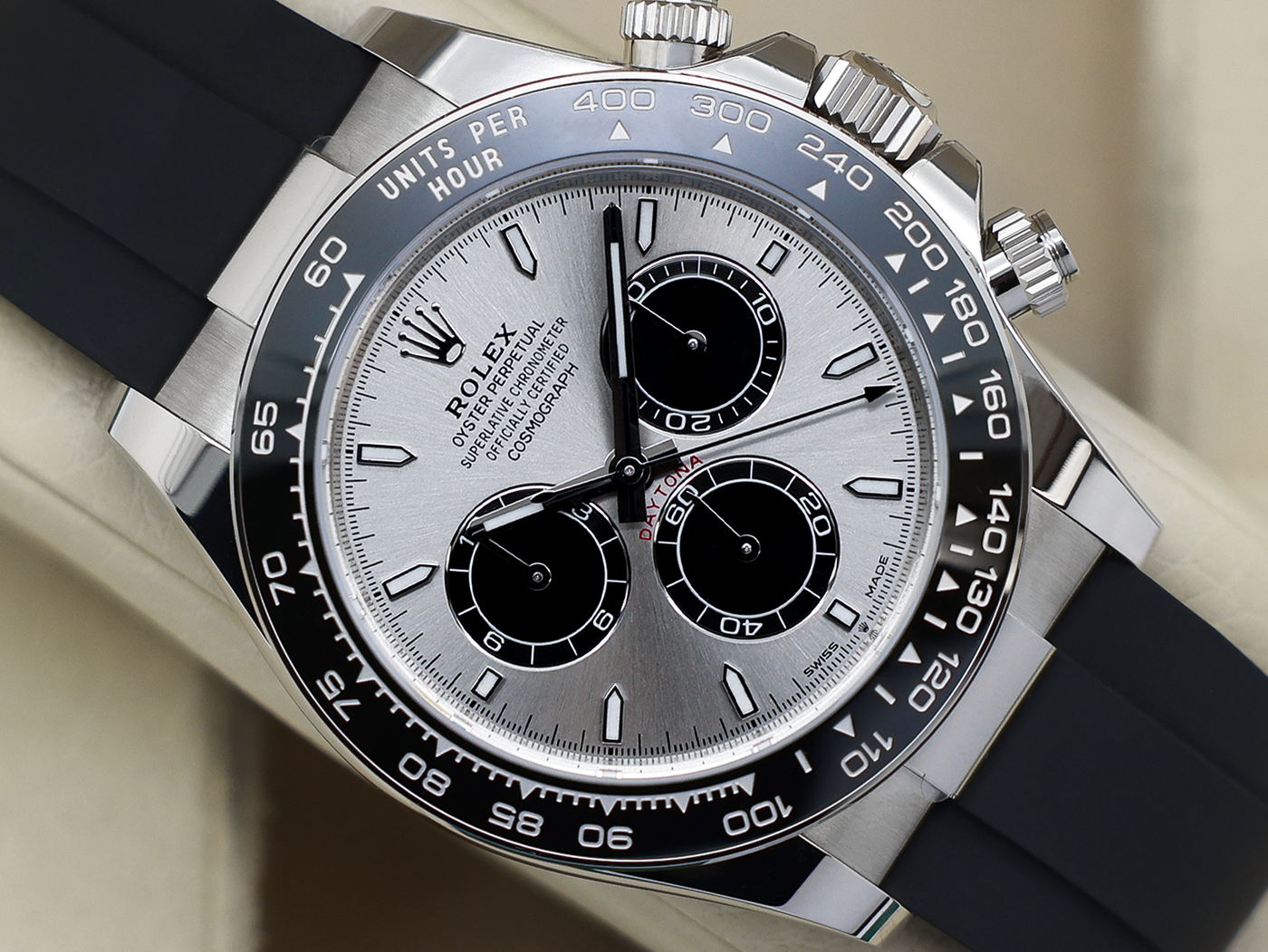 GENTS ROLEX GENTS ROLEX DAYTONA 18ct WHITE GOLD OYSTERFLEX GHOST 126519LN UNWORN 2026 UK B&P