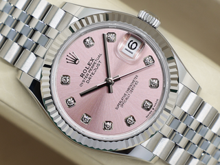 LADIES ROLEX DATEJUST MIDSIZE 31mm 278274 STEEL PINK DIAMOND DOT DIAL UNWORN 2026 UK B&P