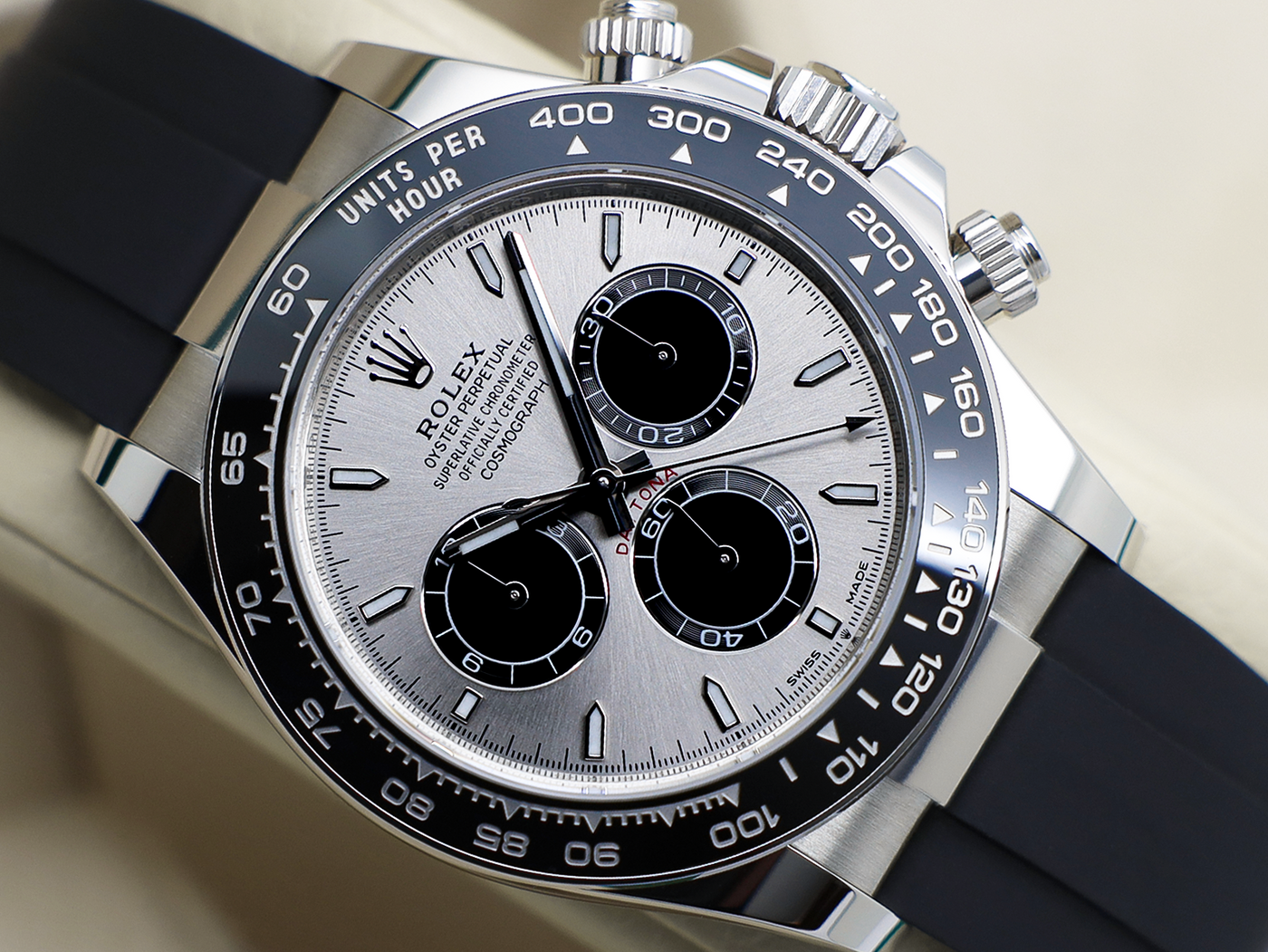 GENTS ROLEX GENTS ROLEX DAYTONA 18ct WHITE GOLD OYSTERFLEX GHOST 126519LN UNWORN 2026 UK B&P