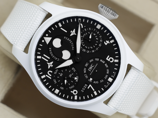 GENTS IWC SCHAFFHAUSEN PERPETUAL CALENDAR BIG PILOT'S TOP GUN LAKE TAHOE 46.5MM IW503008 STAINLESS STEEL WARRANTY 2023 UK B&P