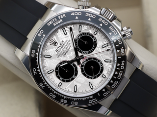 GENTS ROLEX DAYTONA 18CT WHITE GOLD OYSTERFLEX METEORITE 126519LN UNWORN STICKERS 2026 UK B&P