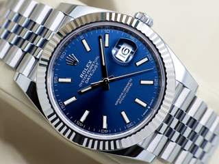 GENTS ROLEX DATEJUST 41mm 126334 STAINLESS STEEL BLUE DIAL WARRANTY 2023 UK B&P