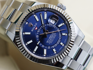 GENTS ROLEX SKY-DWELLER 42mm 326934 STAINLESS STEEL BLUE DIAL WARRANTY 2022 UK B&P