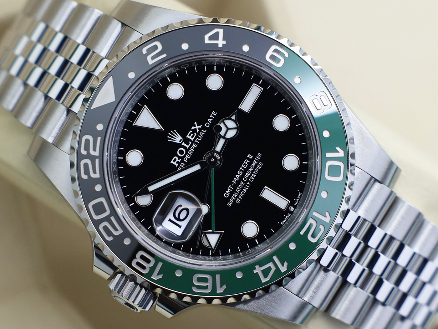 GENTS ROLEX GENTS ROLEX GMT-MASTER II LHD SPRITE 126720VTNR STAINLESS STEEL WARRANTY 2025 UK B&P