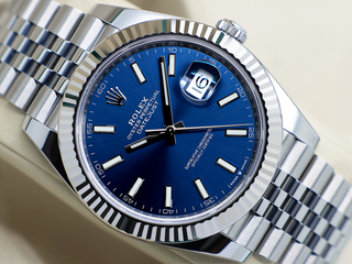 GENTS ROLEX DATEJUST 41mm 126334 STAINLESS STEEL BLUE DIAL WARRANTY 2023 UK B&P