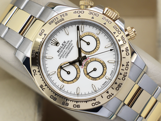 GENTS ROLEX DAYTONA 18ct YELLOW GOLD/STEEL 126503 WHITE DIAL WARRANTY 2024 UK B&P