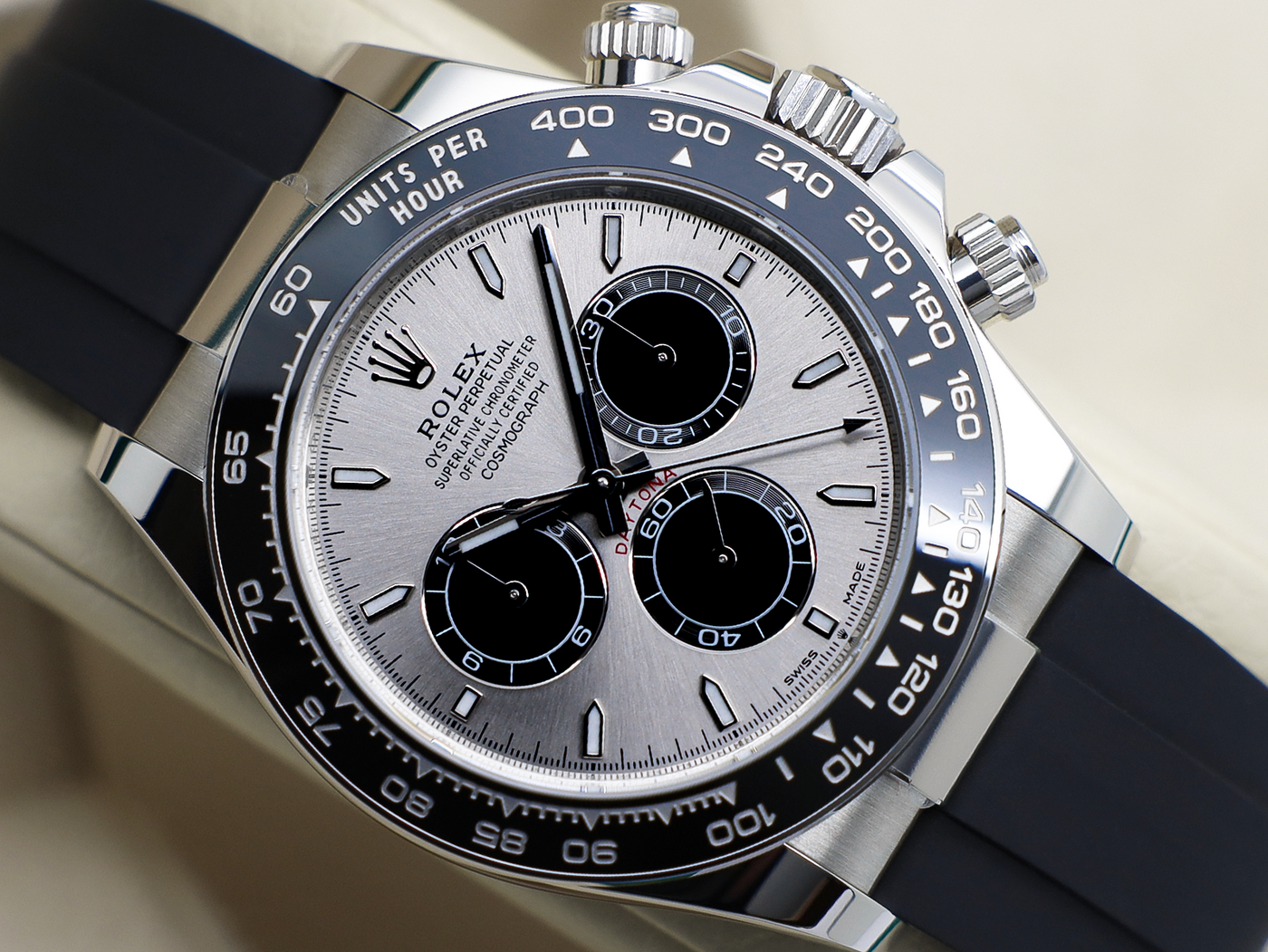 GENTS ROLEX GENTS ROLEX DAYTONA 18ct WHITE GOLD OYSTERFLEX GHOST 126519LN UNWORN 2026 UK B&P