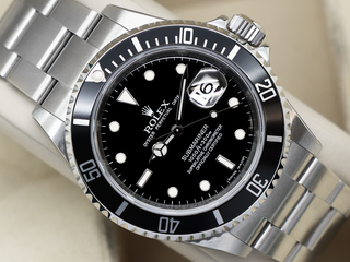GENTS ROLEX SUBMARINER DATE 40mm 16610 STEEL UNWORN FULL STICKERS 2009 B&P