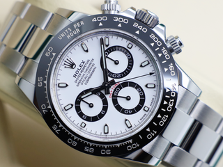GENTS ROLEX DAYTONA PANDA 116500LN STAINLESS STEEL WHITE DIAL UNWORN 2022 UK B&P