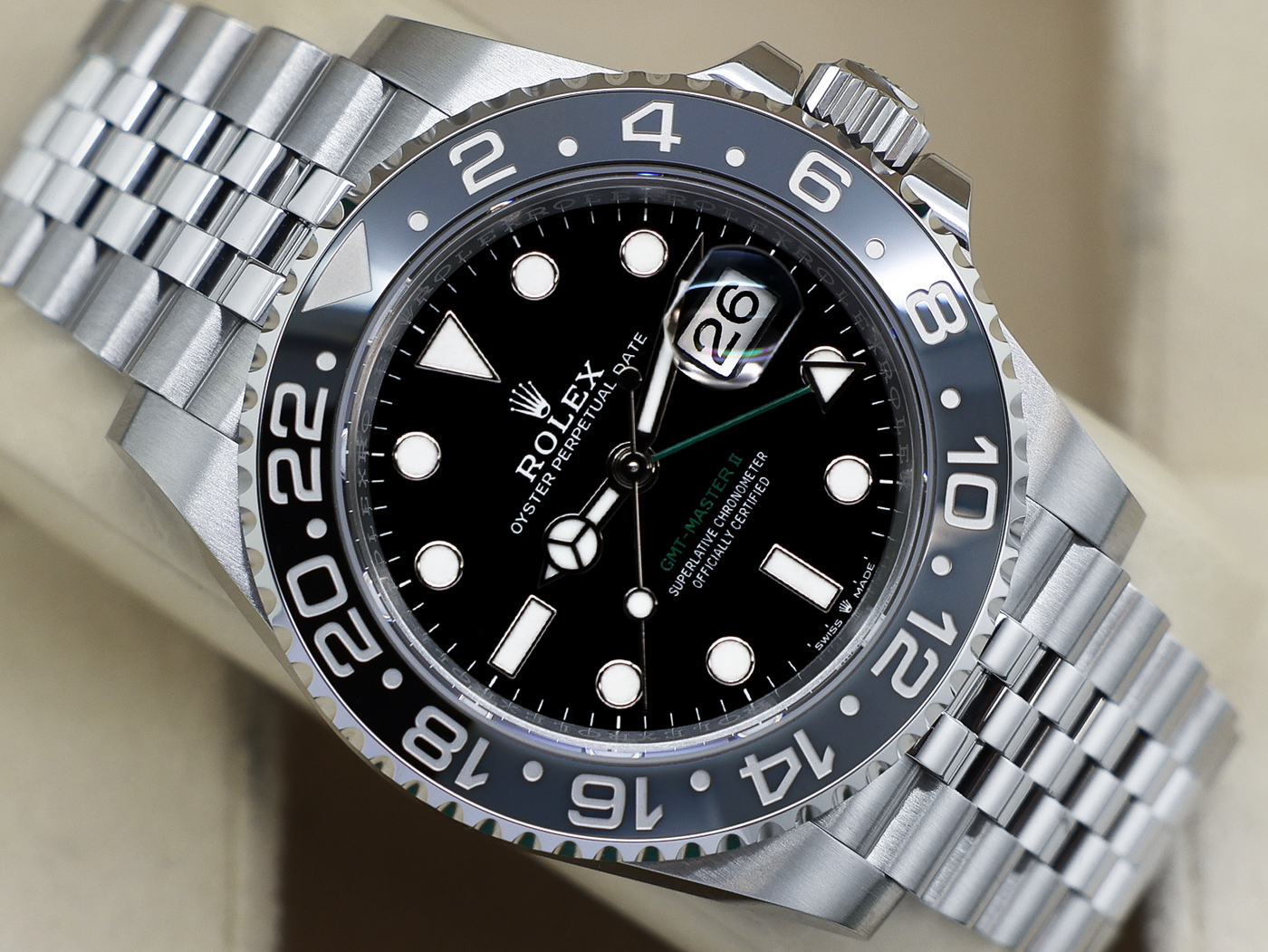GENTS ROLEX GENTS ROLEX GMT-MASTER II BRUCE WAYNE 126710GRNR STAINLESS STEEL UNWORN 2026 UK B&P