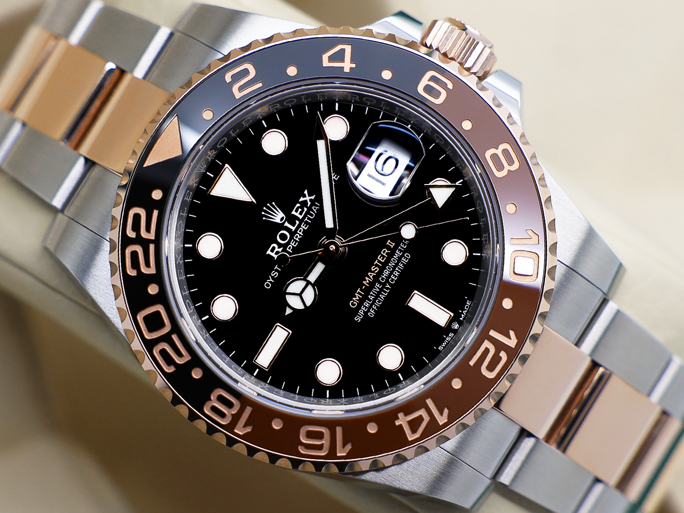 Rolex ROLEX GMT-MASTER II ROOT BEER 126711CHNR 18ct ROSE GOLD/STEEL UNWORN 2022 UK B&P
