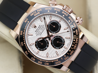 GENTS ROLEX DAYTONA 18ct ROSE GOLD OYSTERFLEX 126515LN METEORITE DIAL NEW UNWORN 2025 UK B&P