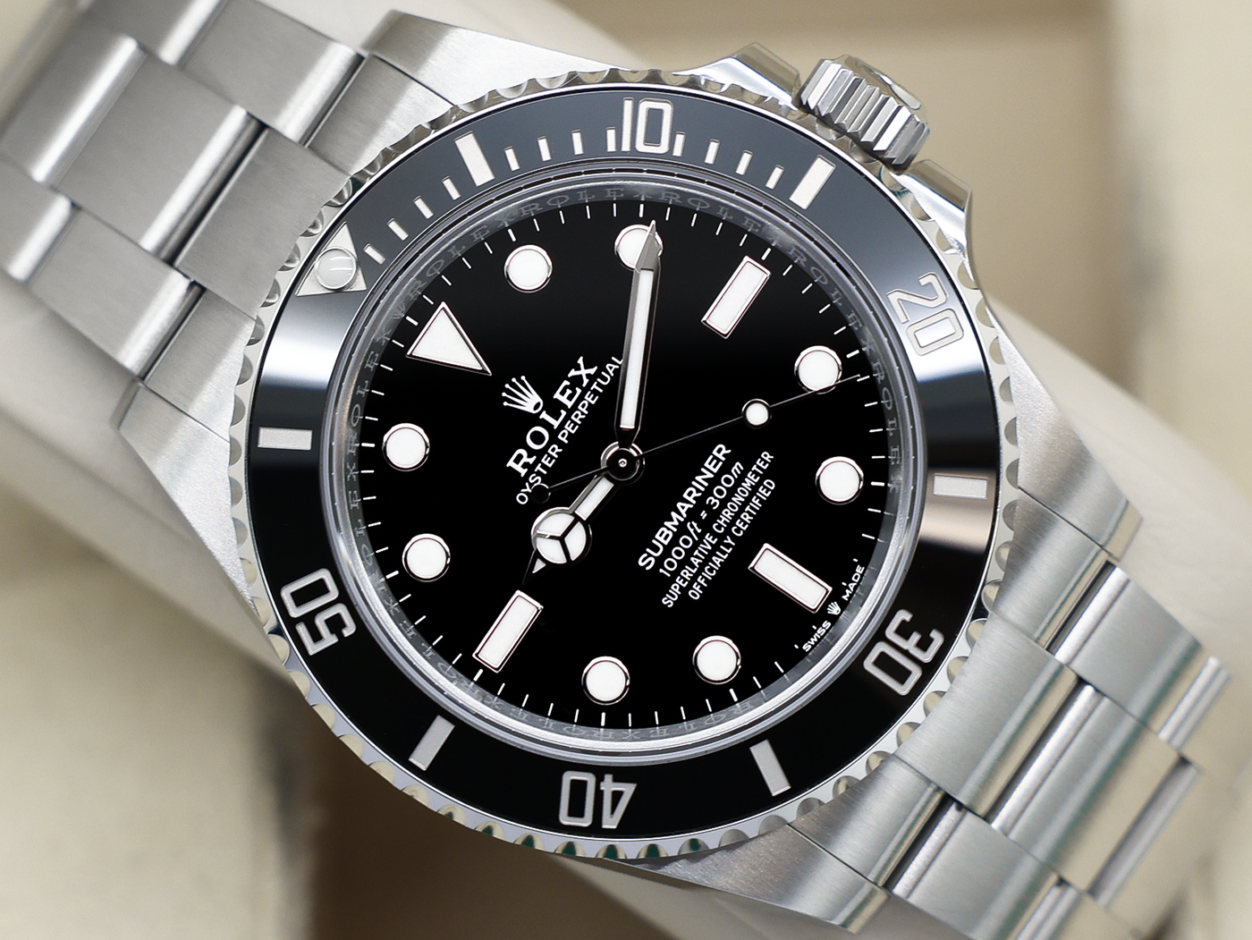 GENTS ROLEX GENTS ROLEX SUBMARINER NON DATE 41mm 124060 STAINLESS STEEL WARRANTY 2026 UK B&P