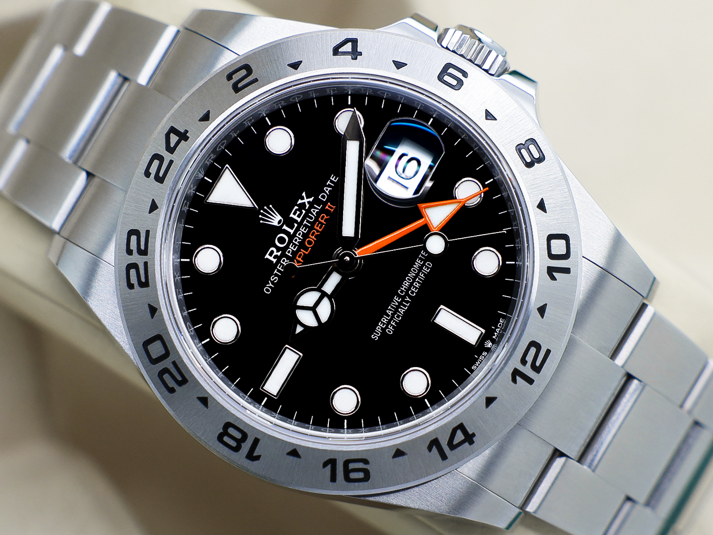 GENTS ROLEX GENTS ROLEX EXPLORER II 42mm 226570 STAINLESS STEEL BLACK DIAL UNWORN 2024 UK B&P