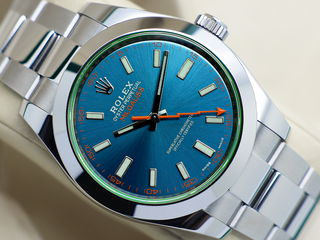 GENTS ROLEX MILGAUSS 40mm 116400GV STAINLESS STEEL Z-BLUE DIAL WARRANTY 2022 UK B&P