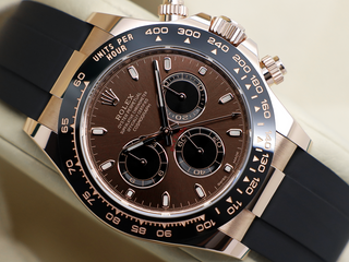 GENTS ROLEX DAYTONA 18ct ROSE GOLD OYSTERFLEX 116515LN CHOCOLATE DIAL WARRANTY 2022 UK B&P