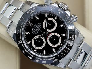 GENTS ROLEX DAYTONA 116500LN STAINLESS STEEL BLACK DIAL STICKERS WARRANTY 2020 UK B&P