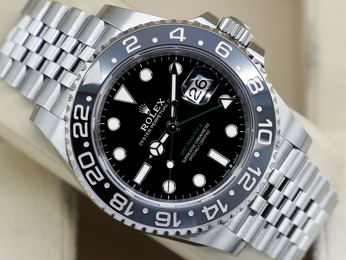 GENTS ROLEX GENTS ROLEX GMT-MASTER II BRUCE WAYNE 126710GRNR STAINLESS STEEL UNWORN 2026 UK B&P
