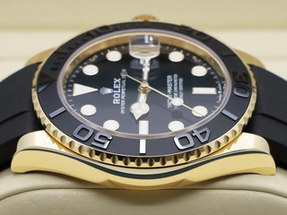 GENTS ROLEX YACHT-MASTER 42mm 226658 18ct YELLOW GOLD OYSTERFLEX STICKERS WARRANTY 2024 UK B&P