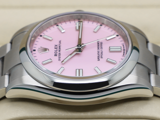 ROLEX OYSTER PERPETUAL 36mm 126000 STAINLESS STEEL CANDY PINK DIAL UNWORN 2025 UK B&P
