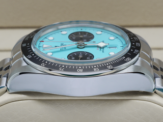 GENTS TUDOR BLACK BAY CHRONO FLAMINGO BLUE 79360N STAINLESS STEEL UNWORN 2026 UK B&P