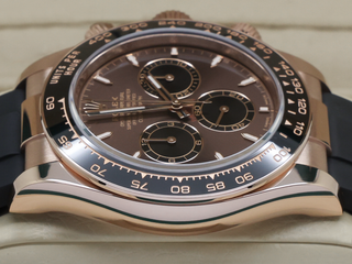 GENTS ROLEX DAYTONA 18ct ROSE GOLD OYSTERFLEX 126515LN CHOCOLATE DIAL NEW MODEL WARRANTY 2025 UK B&P