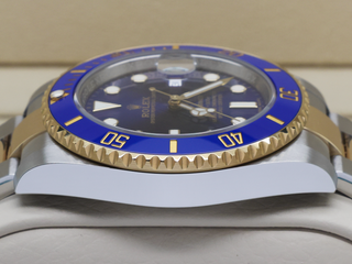 GENTS ROLEX SUBMARINER DATE 40mm 116613LB 18ct YELLOW GOLD WARRANTY 2019 UK B&P