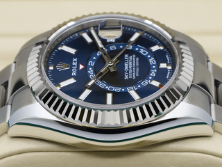 GENTS ROLEX SKY-DWELLER 42mm 336934 STAINLESS STEEL BLUE DIAL WARRANTY 2024 UK B&P
