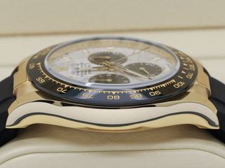 GENTS ROLEX DAYTONA 18ct YELLOW GOLD OYSTERFLEX 116518LN METEORITE DIAL WARRANTY 2022 UK B&P