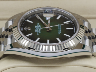 ROLEX DATEJUST 41mm 126334 STAINLESS STEEL OMBRE GREEN DIAL UNWORN 2026 UK B&P