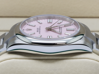 GENTS ROLEX OYSTER PERPETUAL 41mm 134300 STAINLESS STEEL CANDY PINK DIAL UNWORN 2025 UK B&P