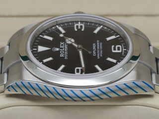 GENTS ROLEX EXPLORER I 39mm 214270 STAINLESS STEEL BLACK DIAL WARRANTY 2019 UK B&P