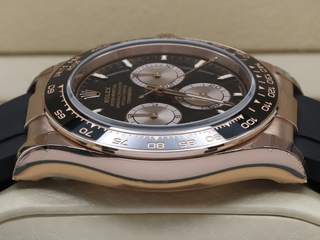 GENTS ROLEX DAYTONA 18ct ROSE GOLD OYSTERFLEX 126515LN BLACK DIAL NEW MODEL WARRANTY STICKERS 2024 UK B&P