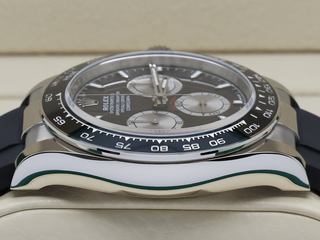 GENTS ROLEX DAYTONA 18ct WHITE GOLD OYSTERFLEX BLACK DIAL 126519LN STICKERS UK 2025 B&P