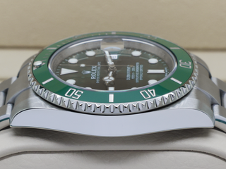 GENTS ROLEX SUBMARINER DATE HULK 40mm 116610LV STAINLESS STEEL WARRANTY 2015 UK B&P