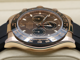 GENTS ROLEX DAYTONA 18ct ROSE GOLD OYSTERFLEX 116515LN CHOCOLATE DIAL WARRANTY 2022 UK B&P