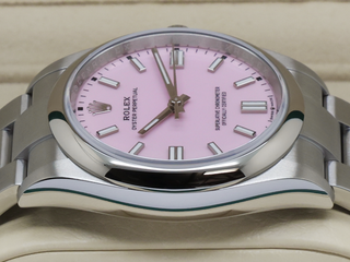 ROLEX OYSTER PERPETUAL 36mm 126000 STAINLESS STEEL CANDY PINK DIAL UNWORN 2026 UK B&P