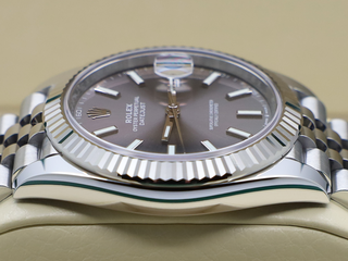 GENTS ROLEX DATEJUST 41mm 126334 STAINLESS STEEL RHODIUM DIAL WARRANTY 2021 UK B&P