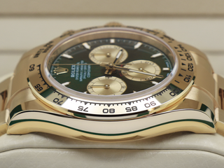 GENTS ROLEX DAYTONA 18ct YELLOW GOLD JOHN MAYER 2.0 126508 GREEN DIAL WARRANTY 2026 UK B&P