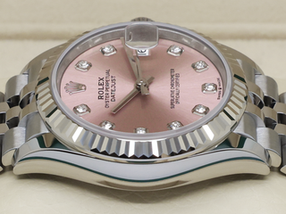 LADIES ROLEX DATEJUST MIDSIZE 31mm 278274 STEEL PINK DIAMOND DOT DIAL UNWORN 2026 UK B&P