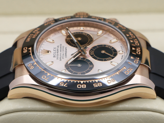 GENTS ROLEX DAYTONA 18ct ROSE GOLD OYSTERFLEX 116515LN SUNDUST DIAL UNWORN 2023 UK B&P