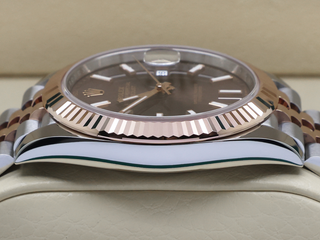 GENTS ROLEX DATEJUST 41mm 126331 18ct ROSE GOLD/STEEL CHOCOLATE DIAL WARRANTY 2023 UK B&P