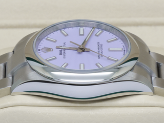 ROLEX OYSTER PERPETUAL 34mm 124200 STAINLESS STEEL LAVENDER DIAL UNWORN 2026 UK B&P