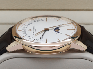 VACHERON CONSTANTIN PATRIMONY MOON PHASE RETROGRADE DATE 18CT PINK GOLD 42.5mm 4010U/000R-B329 SILVER DIAL WARRANTY 2022 UK B&P