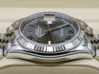 GENTS ROLEX DATEJUST 36mm 126234 STAINLESS STEEL WIMBLEDON DIAL UNWORN 2025 UK B&P