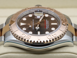 GENTS ROLEX YACHT-MASTER 40 126621 18CT ROSE GOLD STAINLESS STEEL CHOCOLATE DIAL WARRANTY 2024 UK B&P